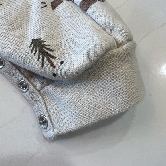 Rylee + Cru Home for the Holidays fleece jumpsuit 0-3m - Picture 10 of 11